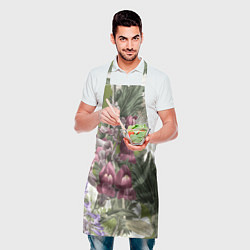 Фартук кулинарный Цветы Ностальгический Весенний Узор, цвет: 3D-принт — фото 2