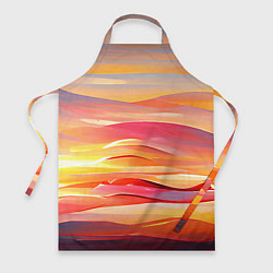 Фартук кулинарный Закатное солнце, цвет: 3D-принт