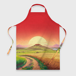 Фартук кулинарный Дорога к солнцу, цвет: 3D-принт