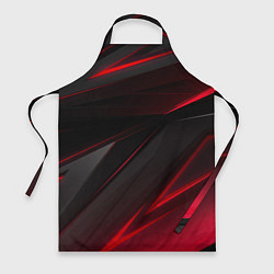 Фартук кулинарный Красно-черный фон, цвет: 3D-принт