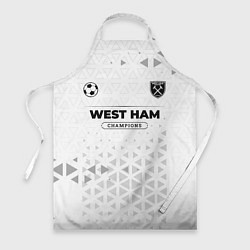 Фартук кулинарный West Ham Champions Униформа, цвет: 3D-принт