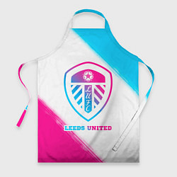 Фартук кулинарный Leeds United Neon Gradient, цвет: 3D-принт