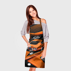 Фартук кулинарный Vintage Tron Ретро-автомобиль, цвет: 3D-принт — фото 2