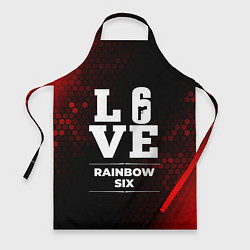 Фартук кулинарный Rainbow Six Love Классика, цвет: 3D-принт