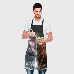Фартук кулинарный METAL GEAR RISING САМУРАЙ, цвет: 3D-принт — фото 2