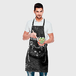 Фартук кулинарный Группа Stigmata и Рок Кот, цвет: 3D-принт — фото 2