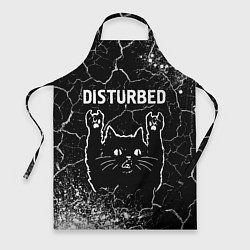 Фартук кулинарный Группа Disturbed и Рок Кот, цвет: 3D-принт