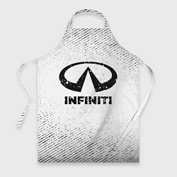 Фартук кулинарный Infiniti с потертостями на светлом фоне, цвет: 3D-принт