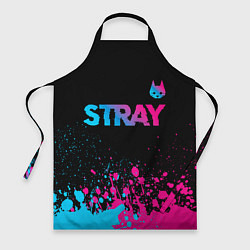 Фартук кулинарный Stray - neon gradient logo, цвет: 3D-принт