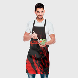 Фартук кулинарный КРОССФИТ - Красные пятна, цвет: 3D-принт — фото 2