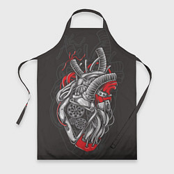Фартук кулинарный Механическое сердце стимпанк, цвет: 3D-принт