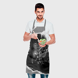 Фартук кулинарный Человек-бензопила : Мичико - Полутона, цвет: 3D-принт — фото 2