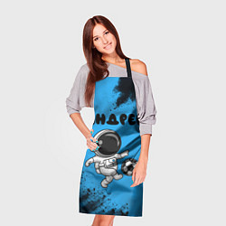 Фартук кулинарный Андрей космонавт футболист, цвет: 3D-принт — фото 2