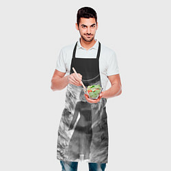 Фартук кулинарный Макима гравюра - Человек-бензопила, цвет: 3D-принт — фото 2