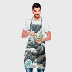 Фартук кулинарный Облачные узоры, цвет: 3D-принт — фото 2