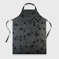 Фартук кулинарный Пиксельный объёмный паттерн, цвет: 3D-принт