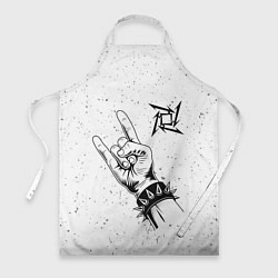 Фартук кулинарный Metallica и рок символ, цвет: 3D-принт