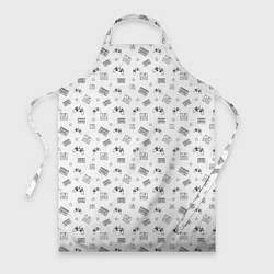Фартук 90s pattern on white