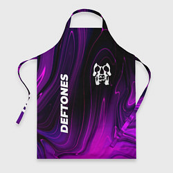 Фартук кулинарный Deftones violet plasma, цвет: 3D-принт