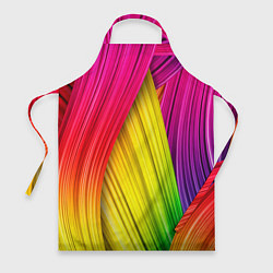 Фартук кулинарный Multicolored ribbons, цвет: 3D-принт
