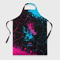 Фартук кулинарный Iron Maiden - neon gradient, цвет: 3D-принт