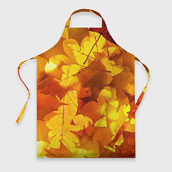 Фартук кулинарный Осенние золотые листья, цвет: 3D-принт