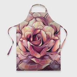 Фартук кулинарный Крупная роза маслом, цвет: 3D-принт