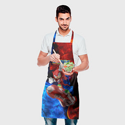 Фартук кулинарный Knuckles Echidna - Sonic - Video game, цвет: 3D-принт — фото 2