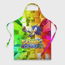 Фартук кулинарный Sonic Colours - Hedgehog - Video game, цвет: 3D-принт
