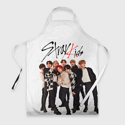 Фартук кулинарный Stray Kids white background, цвет: 3D-принт