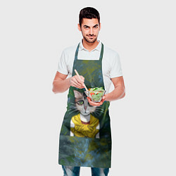 Фартук кулинарный Грустная кошка Фриды Кало из нейросети, цвет: 3D-принт — фото 2