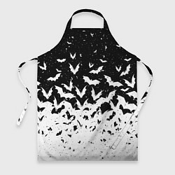 Фартук Black and white bat pattern