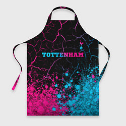 Фартук кулинарный Tottenham - neon gradient: символ сверху, цвет: 3D-принт