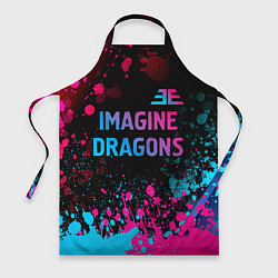 Фартук Imagine Dragons - neon gradient: символ сверху