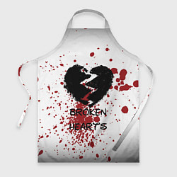 Фартук Разбитое черное сердце