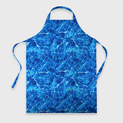 Фартук кулинарный Синий лёд - текстура, цвет: 3D-принт