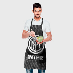 Фартук кулинарный Inter с потертостями на темном фоне, цвет: 3D-принт — фото 2