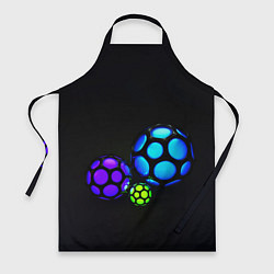 Фартук кулинарный Объёмные неоновые шары, цвет: 3D-принт