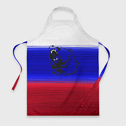 Фартук Флаг России с медведем
