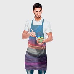 Фартук кулинарный Цветной переливающийся абстрактный песок, цвет: 3D-принт — фото 2