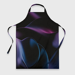 Фартук кулинарный Абстрактные фиолетовые волны, цвет: 3D-принт