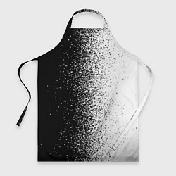 Фартук кулинарный Брызги красок - Черно-белый, цвет: 3D-принт