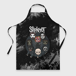 Фартук кулинарный Black slipknot, цвет: 3D-принт