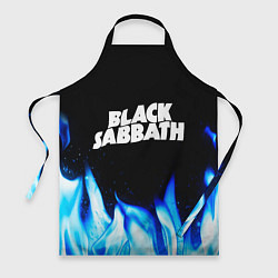 Фартук кулинарный Black Sabbath blue fire, цвет: 3D-принт