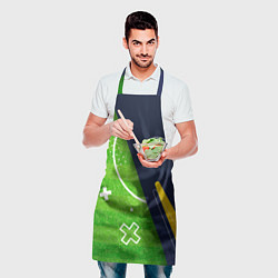 Фартук кулинарный Chelsea football field, цвет: 3D-принт — фото 2