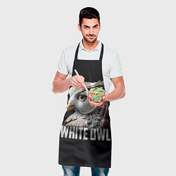 Фартук кулинарный Белый филин, цвет: 3D-принт — фото 2