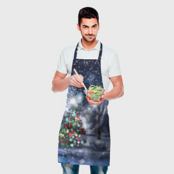 Фартук кулинарный Новогодняя ёлочка, цвет: 3D-принт — фото 2