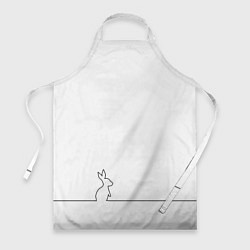 Фартук кулинарный Кролик минимализм, цвет: 3D-принт