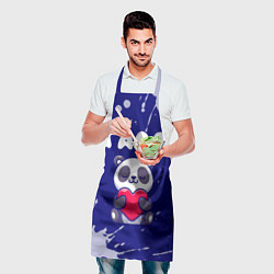 Фартук кулинарный Галя панда с сердечком, цвет: 3D-принт — фото 2
