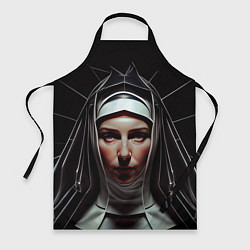 Фартук кулинарный Нейросеть: монахиня, цвет: 3D-принт